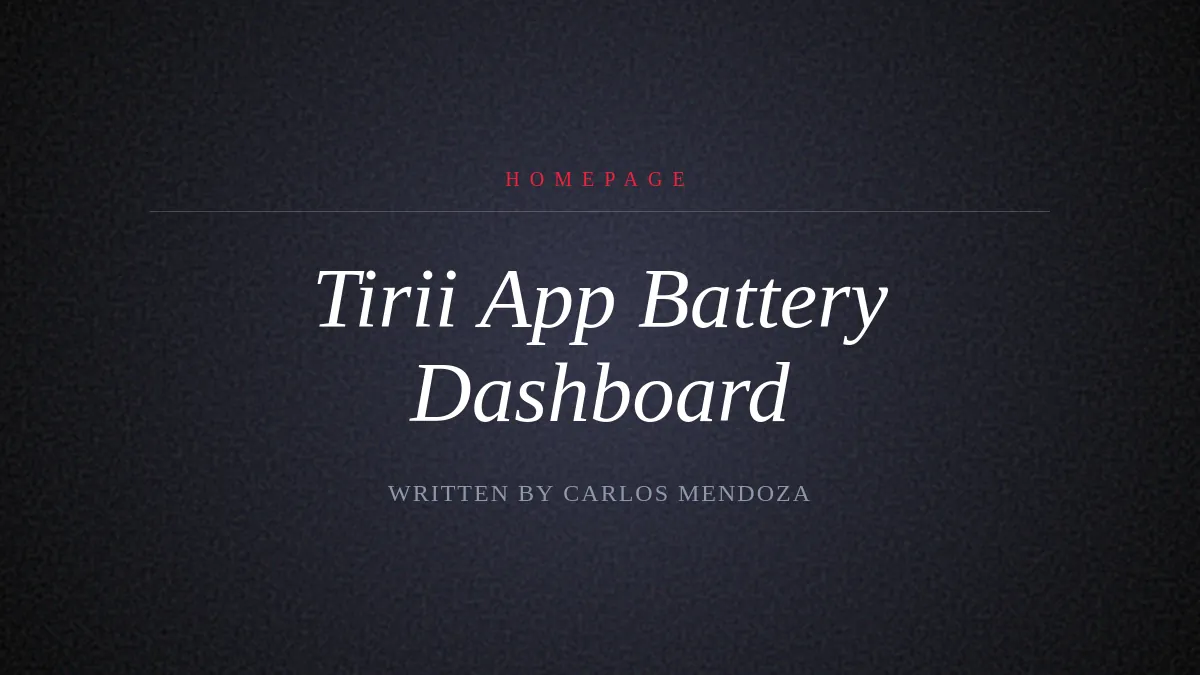 Tirii App, e-Rikshaw Prank App, Battery Management Hero Image
